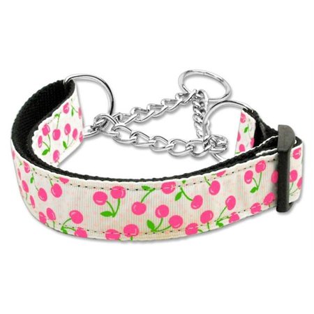 UNCONDITIONAL LOVE Cherries Nylon Collar Martingale White Medium UN742399